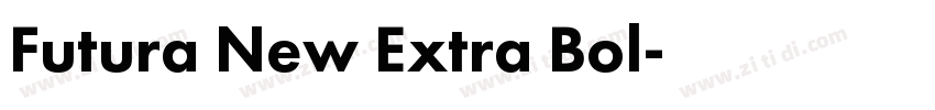 Futura New Extra Bol字体转换